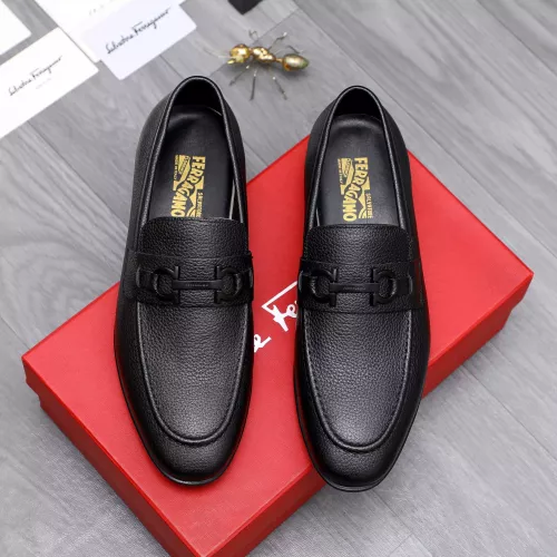 Cheap Salvatore Ferragamo Leather Shoes For Men #1293133 Replica Wholesale [$85.00 USD] [ITEM#1293133] on Replica Salvatore Ferragamo Leather Shoes