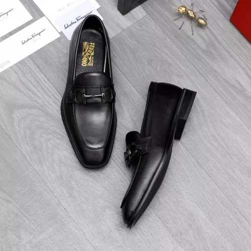 Cheap Salvatore Ferragamo Leather Shoes For Men #1293135 Replica Wholesale [$85.00 USD] [ITEM#1293135] on Replica Salvatore Ferragamo Leather Shoes