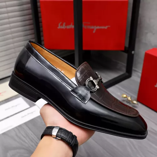 Cheap Salvatore Ferragamo Leather Shoes For Men #1293140 Replica Wholesale [$85.00 USD] [ITEM#1293140] on Replica Salvatore Ferragamo Leather Shoes