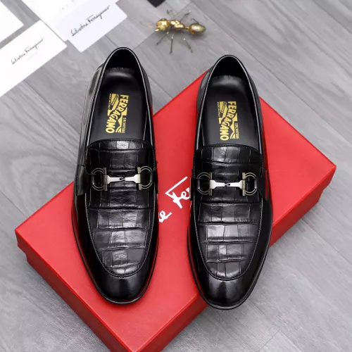 Cheap Salvatore Ferragamo Leather Shoes For Men #1293145 Replica Wholesale [$85.00 USD] [ITEM#1293145] on Replica Salvatore Ferragamo Leather Shoes