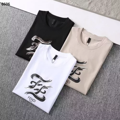 Cheap Fendi T-Shirts Short Sleeved For Men #1293362 Replica Wholesale [$32.00 USD] [ITEM#1293362] on Replica Fendi T-Shirts