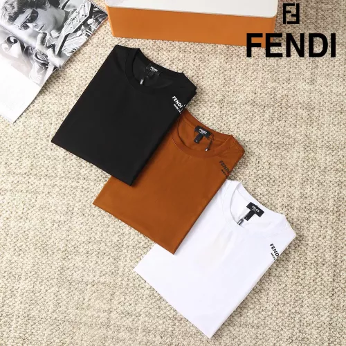 Cheap Fendi T-Shirts Short Sleeved For Men #1293444 Replica Wholesale [$38.00 USD] [ITEM#1293444] on Replica Fendi T-Shirts