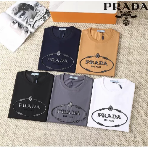 Cheap Prada T-Shirts Short Sleeved For Men #1293521 Replica Wholesale [$38.00 USD] [ITEM#1293521] on Replica Prada T-Shirts