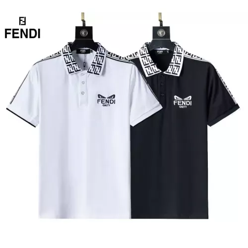 Cheap Fendi T-Shirts Short Sleeved For Men #1293535 Replica Wholesale [$29.00 USD] [ITEM#1293535] on Replica Fendi T-Shirts