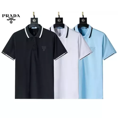 Cheap Prada T-Shirts Short Sleeved For Men #1293679 Replica Wholesale [$29.00 USD] [ITEM#1293679] on Replica Prada T-Shirts