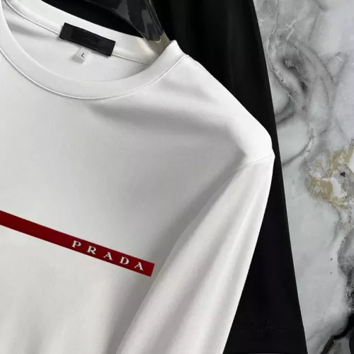 Cheap Prada T-Shirts Long Sleeved For Unisex #1293774 Replica Wholesale [$34.00 USD] [ITEM#1293774] on Replica Prada T-Shirts