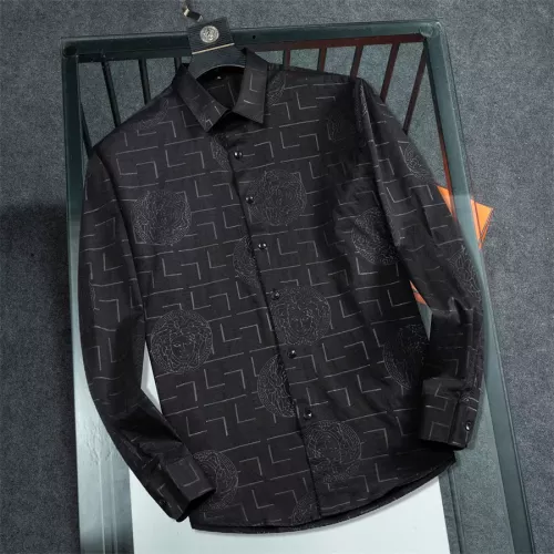 Versace Shirts Long Sleeved For Men #1294280