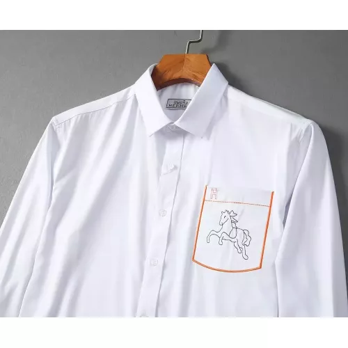 Cheap Hermes Shirts Long Sleeved For Men #1294313 Replica Wholesale [$42.00 USD] [ITEM#1294313] on Replica Hermes Shirts