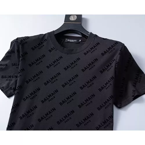 Cheap Balmain T-Shirts Short Sleeved For Men #1294447 Replica Wholesale [$25.00 USD] [ITEM#1294447] on Replica Balmain T-Shirts