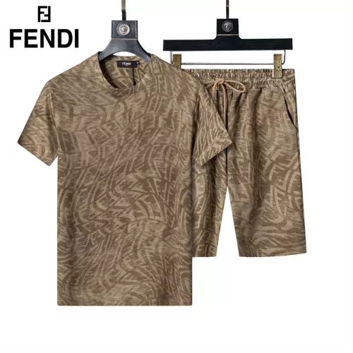 Fendi Tracksuits Short Sleeved For Men #1294616