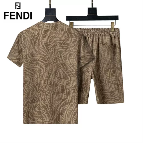 Cheap Fendi Tracksuits Short Sleeved For Men #1294616 Replica Wholesale [$48.00 USD] [ITEM#1294616] on Replica Fendi Tracksuits