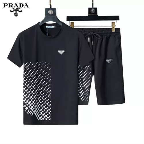 Prada Tracksuits Short Sleeved For Men #1294636