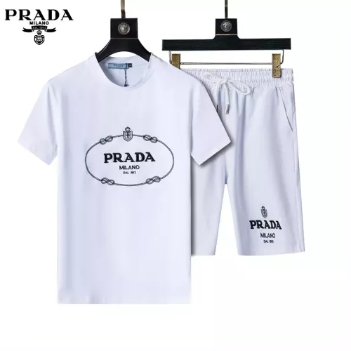 Prada Tracksuits Short Sleeved For Men #1294637