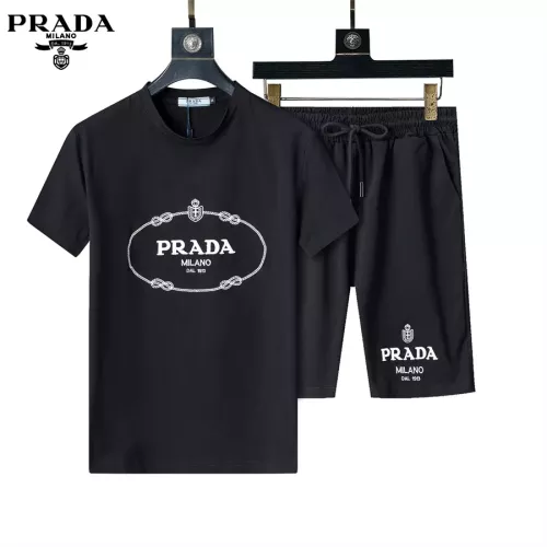 Prada Tracksuits Short Sleeved For Men #1294638