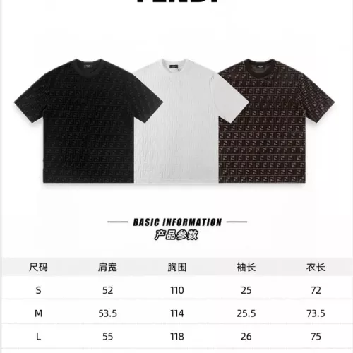 Cheap Fendi T-Shirts Short Sleeved For Unisex #1294757 Replica Wholesale [$39.00 USD] [ITEM#1294757] on Replica Fendi T-Shirts