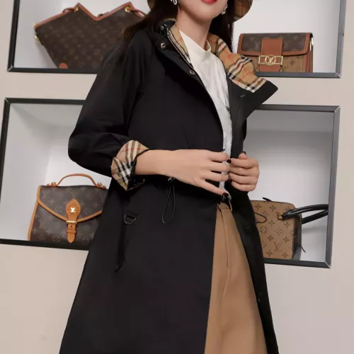 Cheap Burberry Trench Coat Long Sleeved For Women #1295278 Replica Wholesale [$160.00 USD] [ITEM#1295278] on Replica Burberry Trench Coat