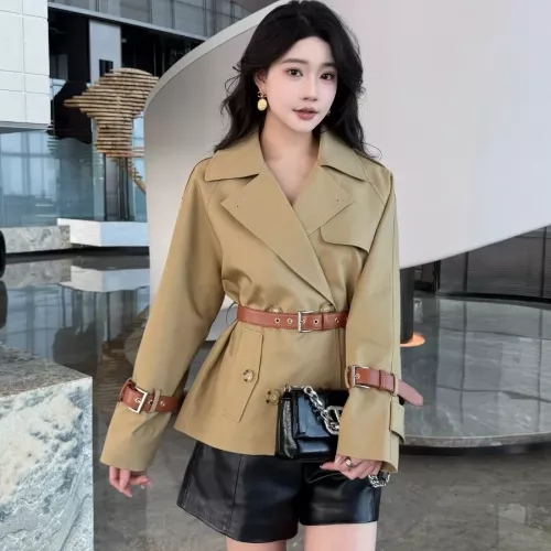 Cheap Burberry Trench Coat Long Sleeved For Women #1295281 Replica Wholesale [$160.00 USD] [ITEM#1295281] on Replica Burberry Trench Coat