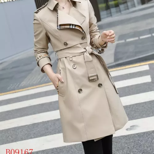 Burberry Trench Coat Long Sleeved For Women #1295285