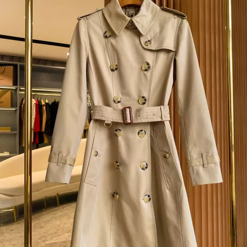 Burberry Trench Coat Long Sleeved For Women #1295286