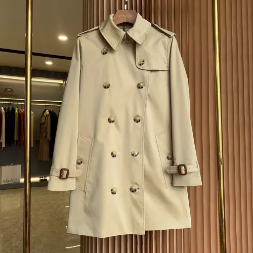 Cheap Burberry Trench Coat Long Sleeved For Women #1295296 Replica Wholesale [$160.00 USD] [ITEM#1295296] on Replica Burberry Trench Coat