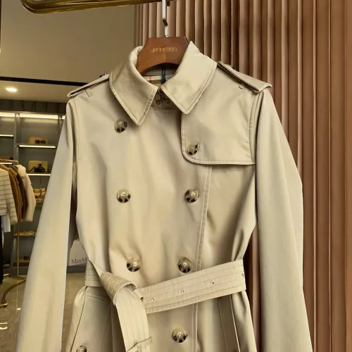 Cheap Burberry Trench Coat Long Sleeved For Women #1295296 Replica Wholesale [$160.00 USD] [ITEM#1295296] on Replica Burberry Trench Coat