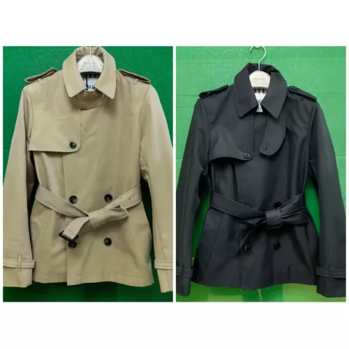 Cheap Burberry Trench Coat Long Sleeved For Women #1295308 Replica Wholesale [$160.00 USD] [ITEM#1295308] on Replica Burberry Trench Coat