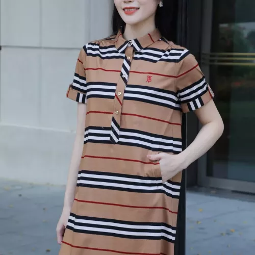 Cheap Burberry Dresses Short Sleeved For Women #1295321 Replica Wholesale [$96.00 USD] [ITEM#1295321] on Replica Burberry Dresses