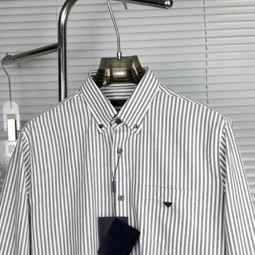 Cheap Prada Shirts Long Sleeved For Men #1295478 Replica Wholesale [$88.00 USD] [ITEM#1295478] on Replica Prada Shirts