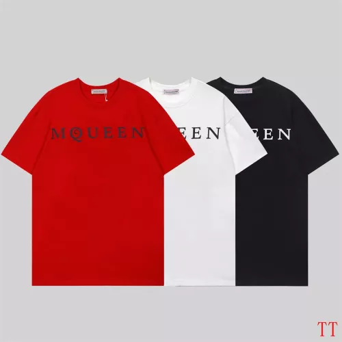 Cheap Alexander McQueen T-shirts Short Sleeved For Unisex #1295803 Replica Wholesale [$29.00 USD] [ITEM#1295803] on Replica Alexander McQueen T-shirts