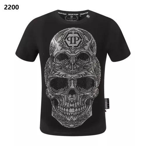 Cheap Philipp Plein PP T-Shirts Short Sleeved For Men #1296191 Replica Wholesale [$27.00 USD] [ITEM#1296191] on Replica Philipp Plein PP T-Shirts