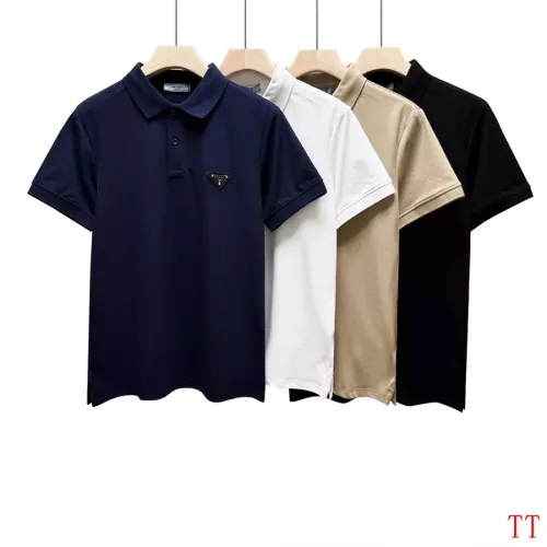 Cheap Prada T-Shirts Short Sleeved For Men #1296584 Replica Wholesale [$39.00 USD] [ITEM#1296584] on Replica Prada T-Shirts