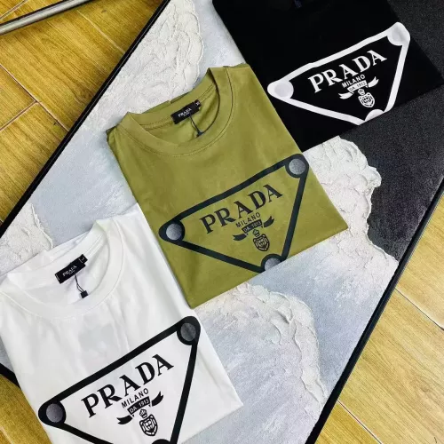 Cheap Prada T-Shirts Short Sleeved For Men #1297757 Replica Wholesale [$32.00 USD] [ITEM#1297757] on Replica Prada T-Shirts