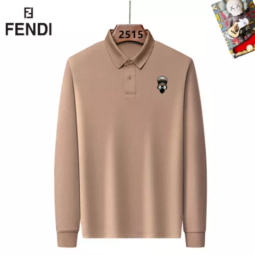 Fendi T-Shirts Long Sleeved For Men #1298045