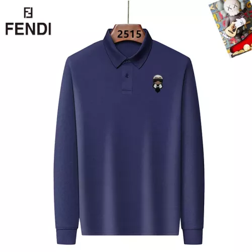 Fendi T-Shirts Long Sleeved For Men #1298046