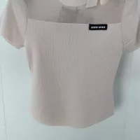 Cheap MIU MIU Sweater Short Sleeved For Women #1291150 Replica Wholesale [$88.00 USD] [ITEM#1291150] on Replica MIU MIU Sweater