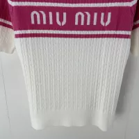 Cheap MIU MIU Sweater Short Sleeved For Women #1291160 Replica Wholesale [$80.00 USD] [ITEM#1291160] on Replica MIU MIU Sweater