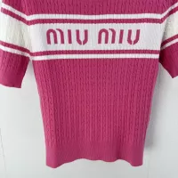 Cheap MIU MIU Sweater Short Sleeved For Women #1291169 Replica Wholesale [$80.00 USD] [ITEM#1291169] on Replica MIU MIU Sweater