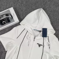 Cheap Prada Tracksuits Short Sleeved For Women #1291509 Replica Wholesale [$88.00 USD] [ITEM#1291509] on Replica Prada Tracksuits