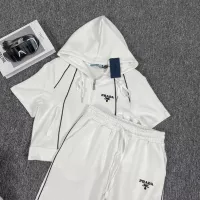 Cheap Prada Tracksuits Short Sleeved For Women #1291509 Replica Wholesale [$88.00 USD] [ITEM#1291509] on Replica Prada Tracksuits