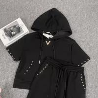 Cheap Valentino Tracksuits Short Sleeved For Women #1291512 Replica Wholesale [$88.00 USD] [ITEM#1291512] on Replica Valentino Tracksuits