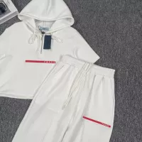 Cheap Prada Tracksuits Short Sleeved For Women #1291517 Replica Wholesale [$88.00 USD] [ITEM#1291517] on Replica Prada Tracksuits