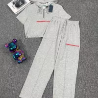 Cheap Prada Tracksuits Short Sleeved For Women #1291521 Replica Wholesale [$88.00 USD] [ITEM#1291521] on Replica Prada Tracksuits