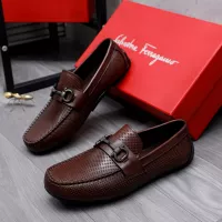 Cheap Salvatore Ferragamo Leather Shoes For Men #1291941 Replica Wholesale [$88.00 USD] [ITEM#1291941] on Replica Salvatore Ferragamo Leather Shoes