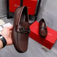 Cheap Salvatore Ferragamo Leather Shoes For Men #1291941 Replica Wholesale [$88.00 USD] [ITEM#1291941] on Replica Salvatore Ferragamo Leather Shoes