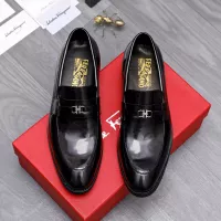 Cheap Salvatore Ferragamo Leather Shoes For Men #1291944 Replica Wholesale [$88.00 USD] [ITEM#1291944] on Replica Salvatore Ferragamo Leather Shoes