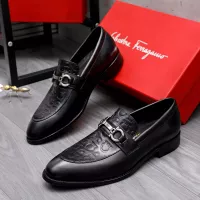 Cheap Salvatore Ferragamo Leather Shoes For Men #1291945 Replica Wholesale [$88.00 USD] [ITEM#1291945] on Replica Salvatore Ferragamo Leather Shoes