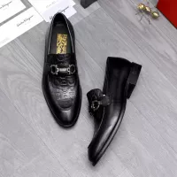 Cheap Salvatore Ferragamo Leather Shoes For Men #1291945 Replica Wholesale [$88.00 USD] [ITEM#1291945] on Replica Salvatore Ferragamo Leather Shoes