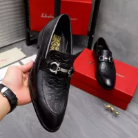 Cheap Salvatore Ferragamo Leather Shoes For Men #1291945 Replica Wholesale [$88.00 USD] [ITEM#1291945] on Replica Salvatore Ferragamo Leather Shoes