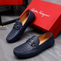 Cheap Salvatore Ferragamo Leather Shoes For Men #1291947 Replica Wholesale [$92.00 USD] [ITEM#1291947] on Replica Salvatore Ferragamo Leather Shoes