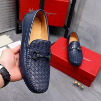 Cheap Salvatore Ferragamo Leather Shoes For Men #1291947 Replica Wholesale [$92.00 USD] [ITEM#1291947] on Replica Salvatore Ferragamo Leather Shoes